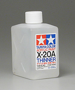 Tamiya Acrylic/Poly Thinner X20A 8.5 oz  (TAM81040)