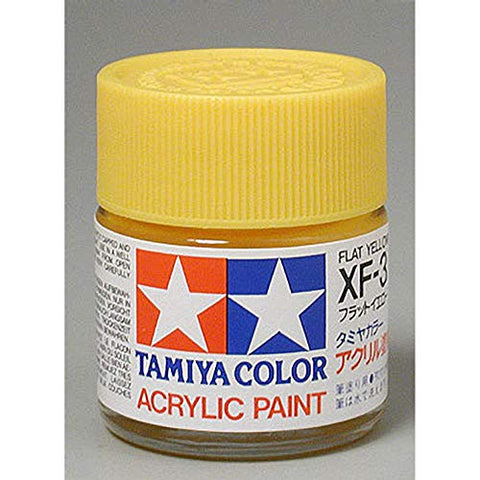 Tamiya Acrylic XF-3 Flat Yellow 3/4 oz  (TAM81303)