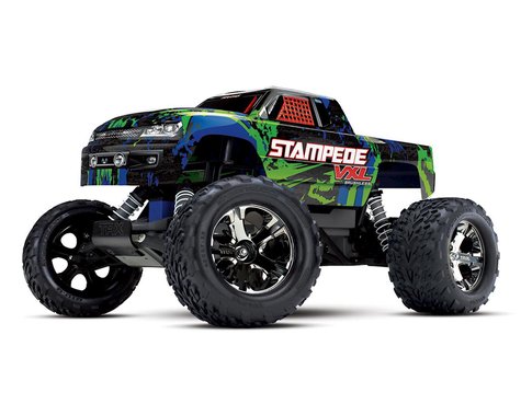 Traxxas Stampede VXL Brushless 1/10 RTR 2WD Monster Truck (Green)  (TRA36076-4-Green)