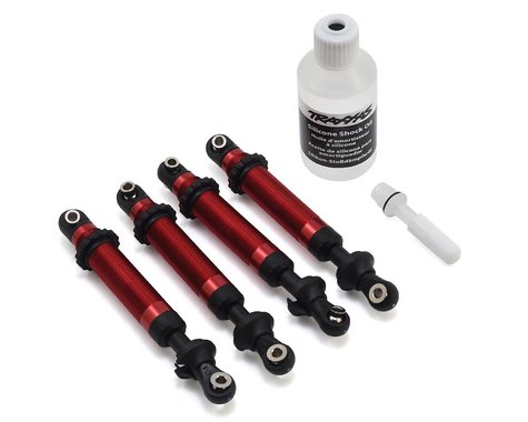 Traxxas TRX-4 GTS Aluminum Long Arm Shocks (Red) (4)  (TRA8160R)