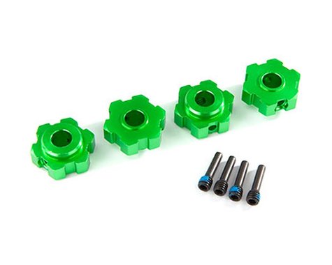 Traxxas Maxx Aluminum Wheel Hex (Green) (4)  (TRA8956G)