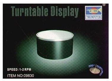 Trumpeter Battery Operated Round Mirrored Display Turntable for 1/16 & 1/35 Figures  (TSM9833)