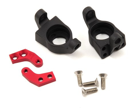Vanquish Products Wraith Steering Knuckle Set (Black/Red) (2)  (VPS03200)