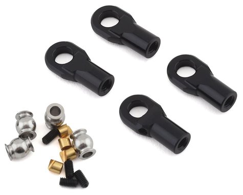 Vanquish Products M4 Machined Straight Rod Ends (Black) (4)  (VPS08500)