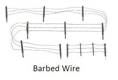 Woodland Scenics O Barbed Wire Fence (WOOA3000)